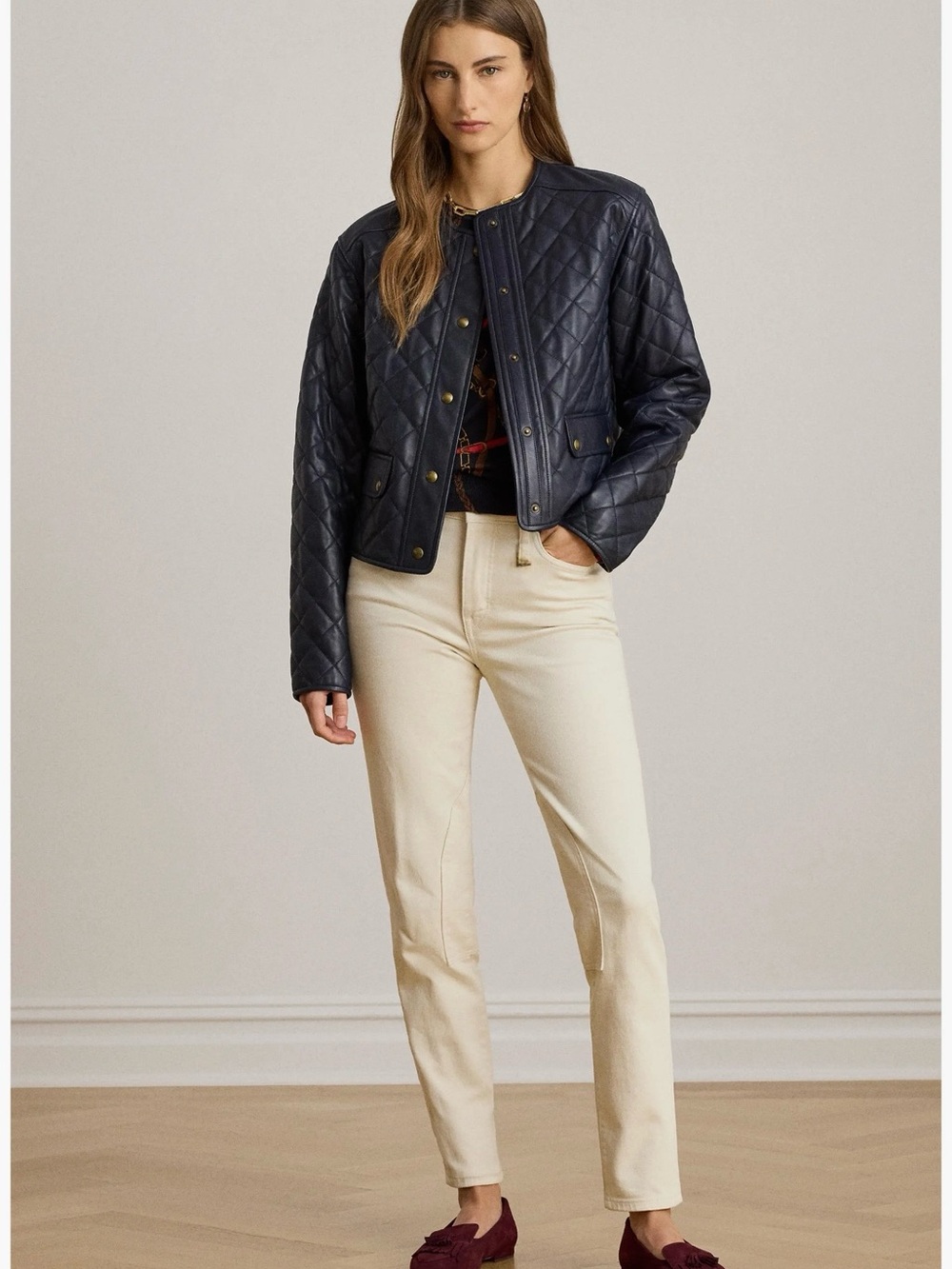 Ralph Lauren LRL Cream Women's Jeans - Classic Cream Hue